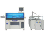 Az 120 mm2-es automata vágó, csupaszító, forgó marógéppel ellátott berendezés BZW-882DK-120X segítségével feldogozott vezeték